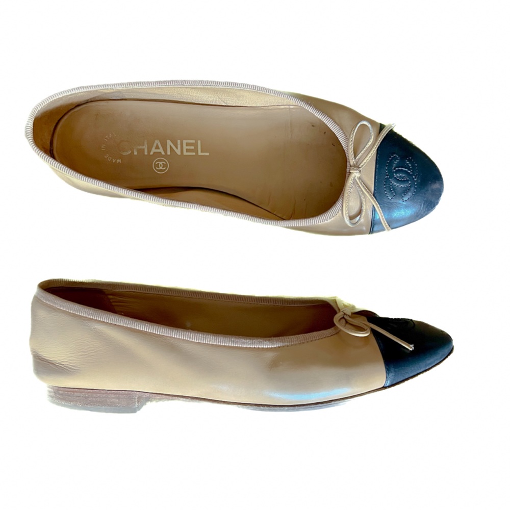 Chanel Flats Cap Toe Flats View 2